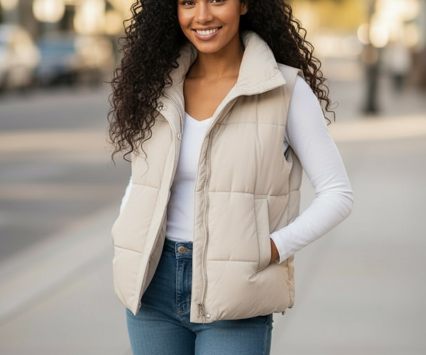 【最終値下げ】Hella WOOL HIGHNECK VEST ベージュ 最終値下げ】Hella WOOL HIGHNECK VEST ベージュ