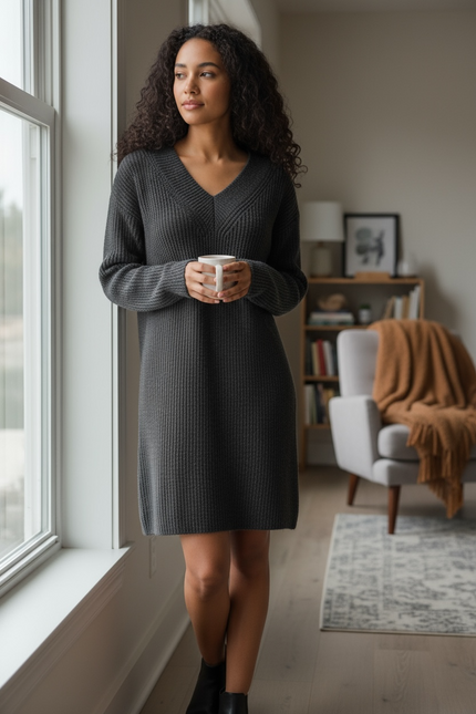 Cozy & Casual Sweater Dress