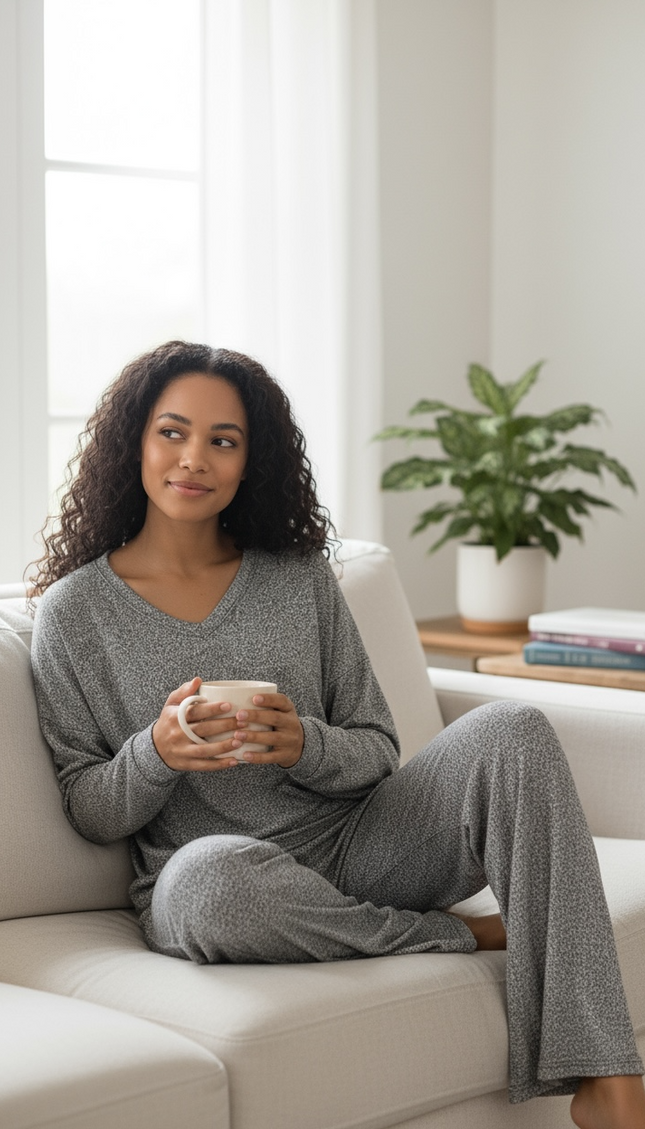 Unmatched Soft Lounge Set - Black/Grey