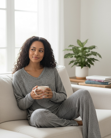 Unmatched Soft Lounge Set - Black/Grey