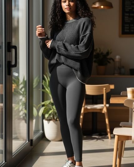 Modern Muss Exposed Seam Two-Tone Sweater