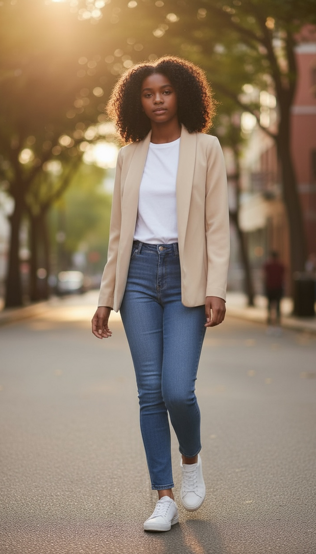The Unmatched Blazer with Lining - Light Mocha