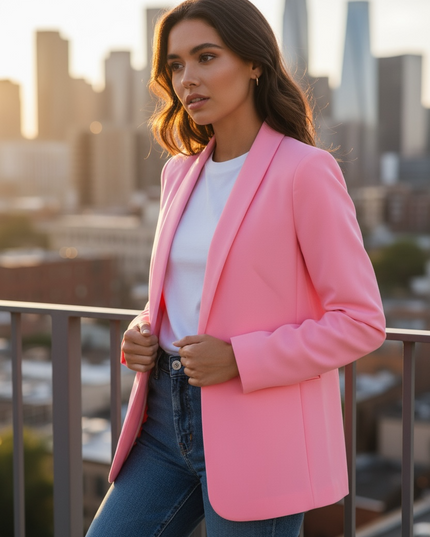 The Unmatched Blazer with Lining - Pink