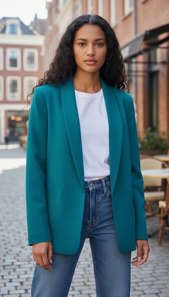 The Unmatched Blazer with Lining - Teal