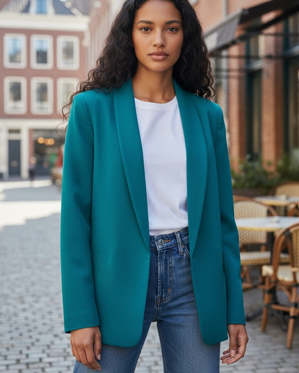 The Unmatched Blazer with Lining - Teal