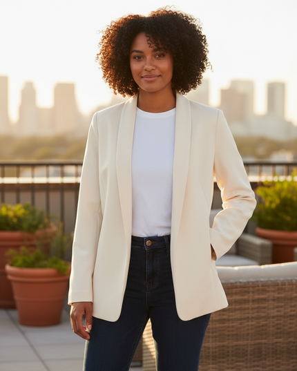 The Unmatched Blazer with Lining - Cream