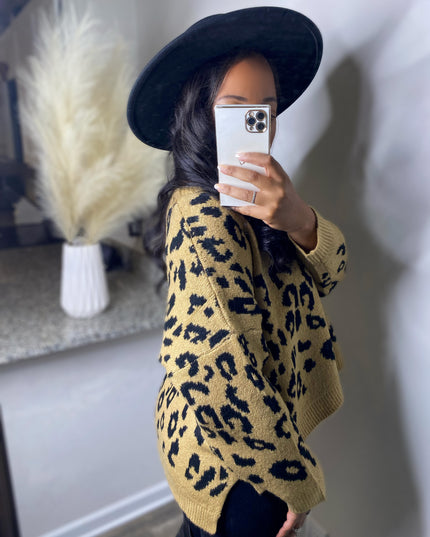 Unmatched Cozy Animal Print Sweater