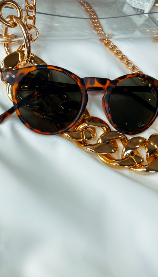Lilliana Tortoise Sunglasses - Brown/Black
