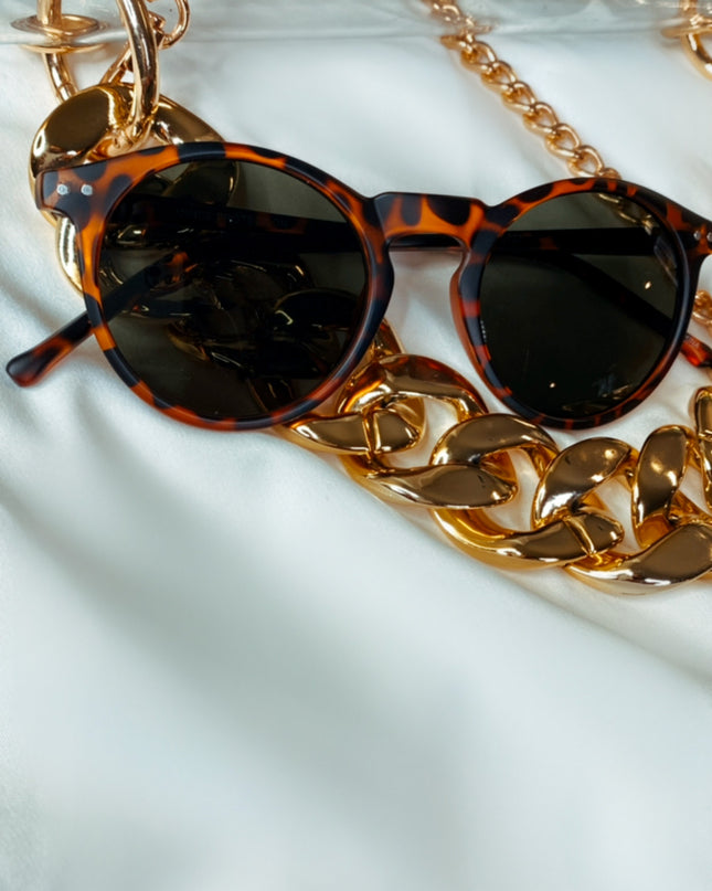 Lilliana Tortoise Sunglasses - Brown/Black