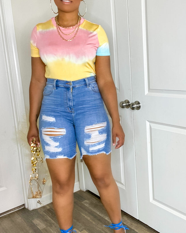 Unmatched Everyday Tie Dye Short Sleeve Shirt