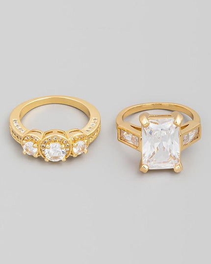 IVANA Ring Set (Silver/Gold)