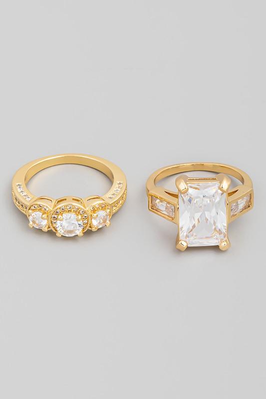 IVANA Ring Set (Silver/Gold)