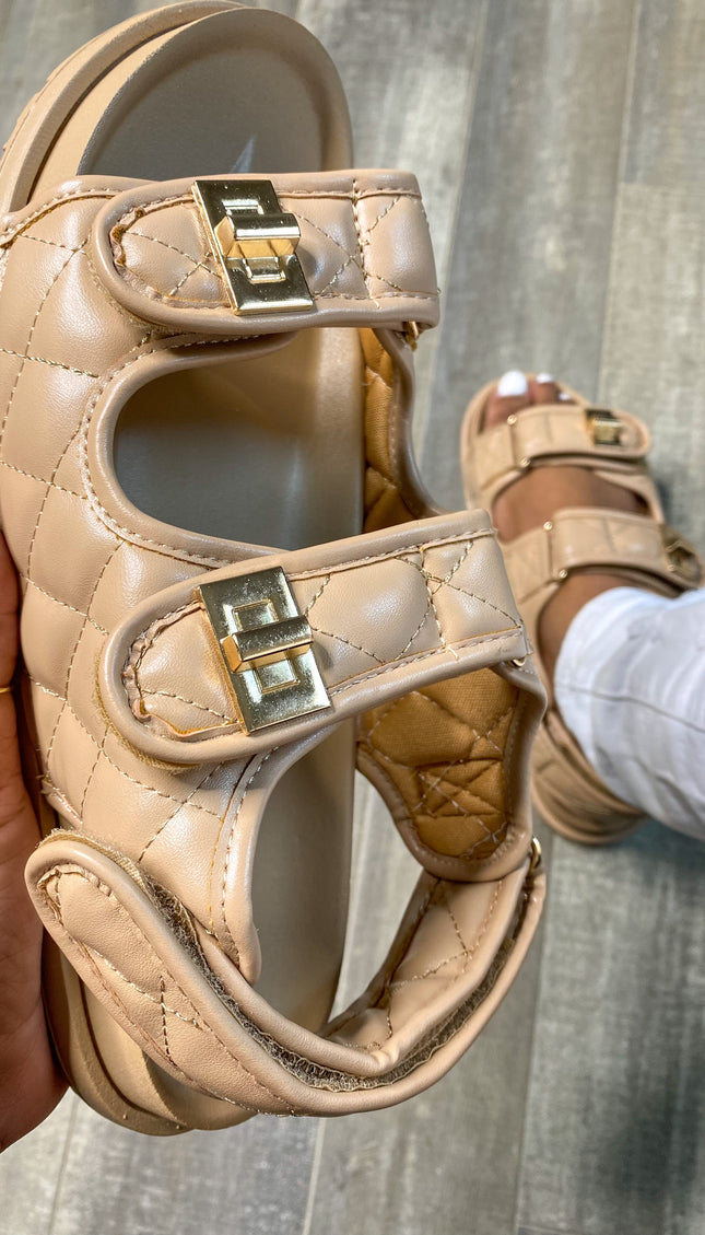 Unmatched Casual Vibes Dad Sandals - Cognac