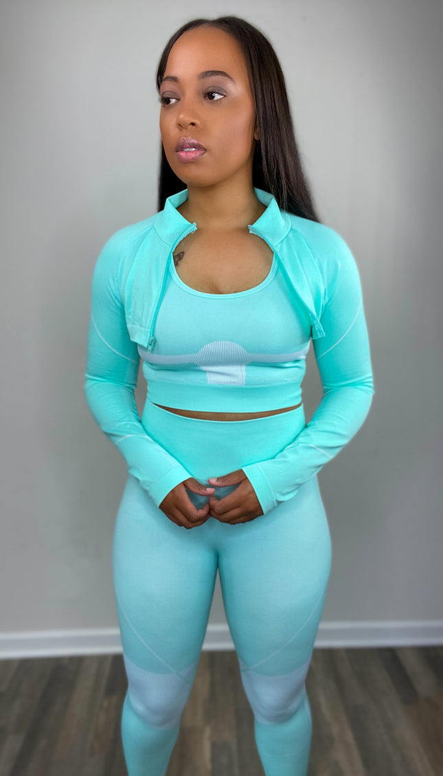 Unmatched 3 Piece Seamless Set - Mint
