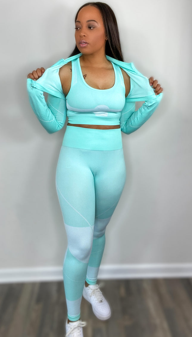 Unmatched 3 Piece Seamless Set - Mint