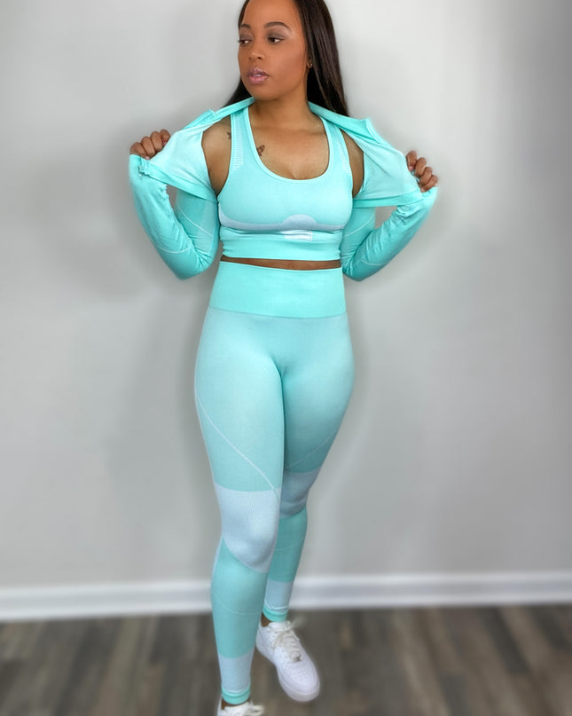 Unmatched 3 Piece Seamless Set - Mint