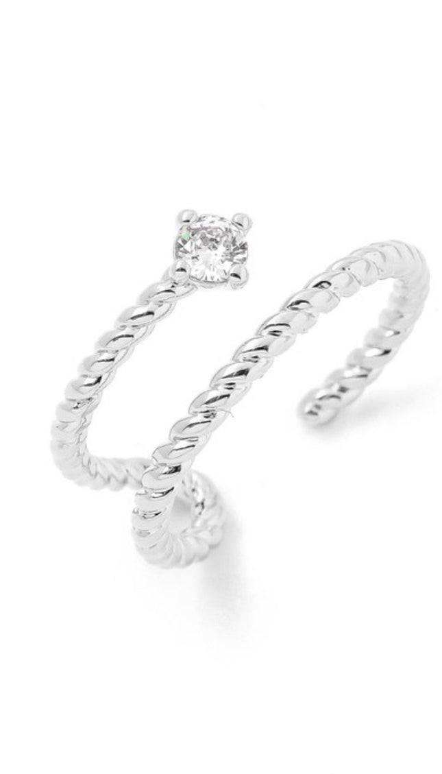 Unmatched Diamond Wrap Ring (Gold/Silver)