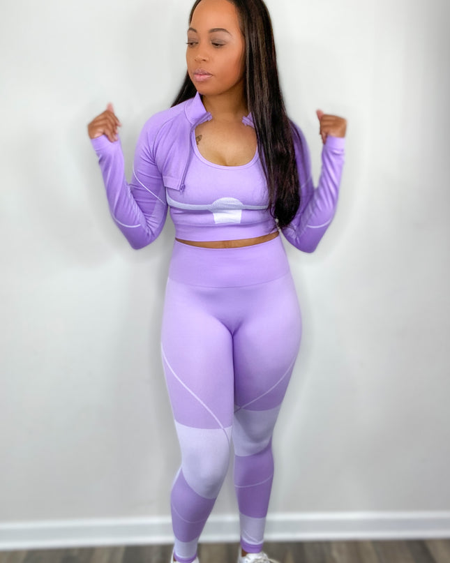 Unmatched 3 Piece Seamless Set - Lavender