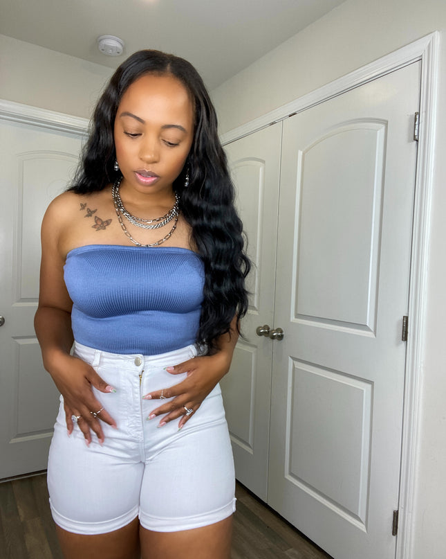 Unmatched Everyday  Ribbed Tube Top Bodysuit