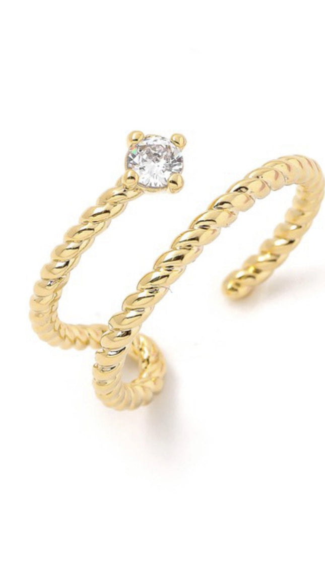 Unmatched Diamond Wrap Ring (Gold/Silver)