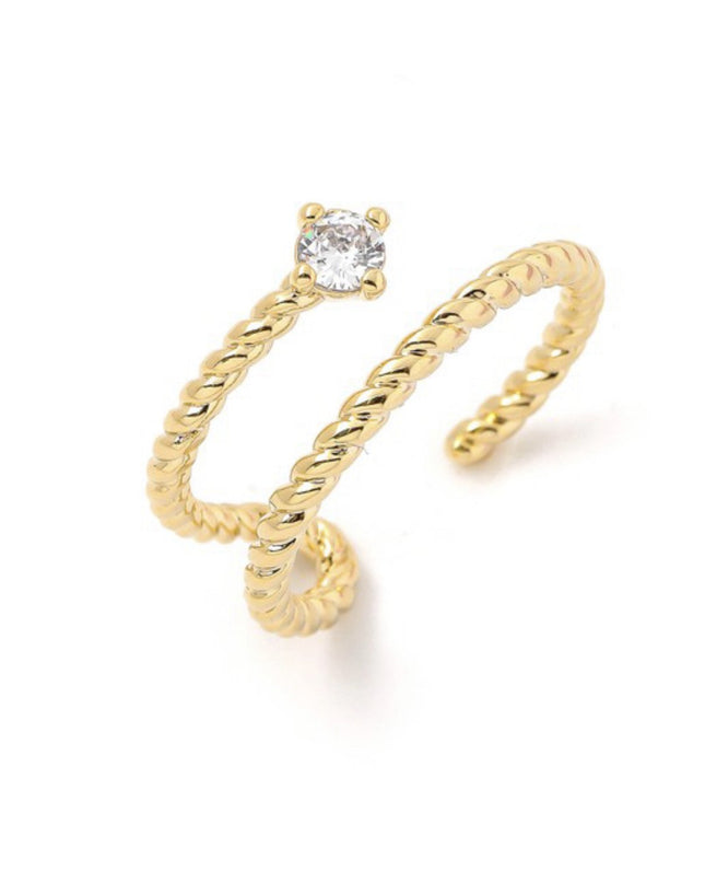 Unmatched Diamond Wrap Ring (Gold/Silver)