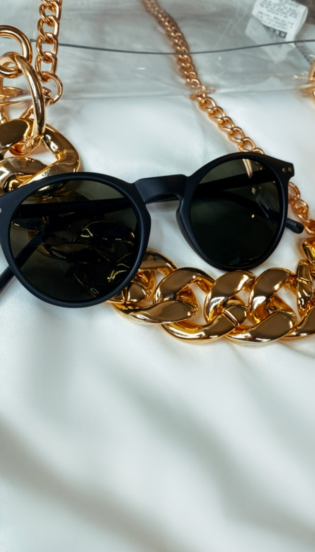 Lilliana Sunglasses - Matte Black/Black