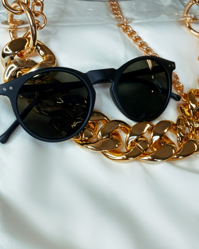 Lilliana Sunglasses - Matte Black/Black