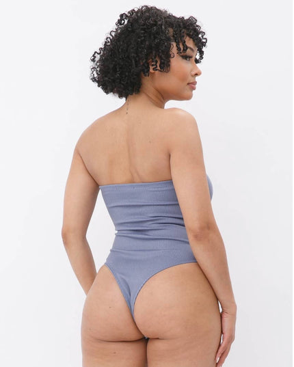 Unmatched Everyday  Ribbed Tube Top Bodysuit