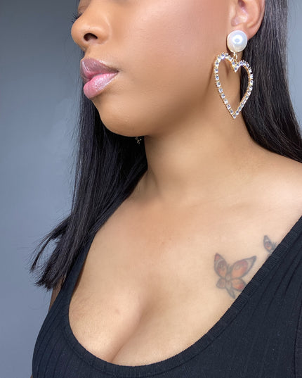 Julien Crystal Heart Earrings