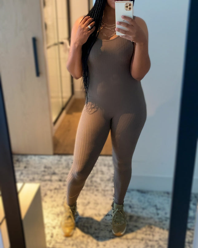 Unmatched Essential Jumpsuit | Fall Taupe