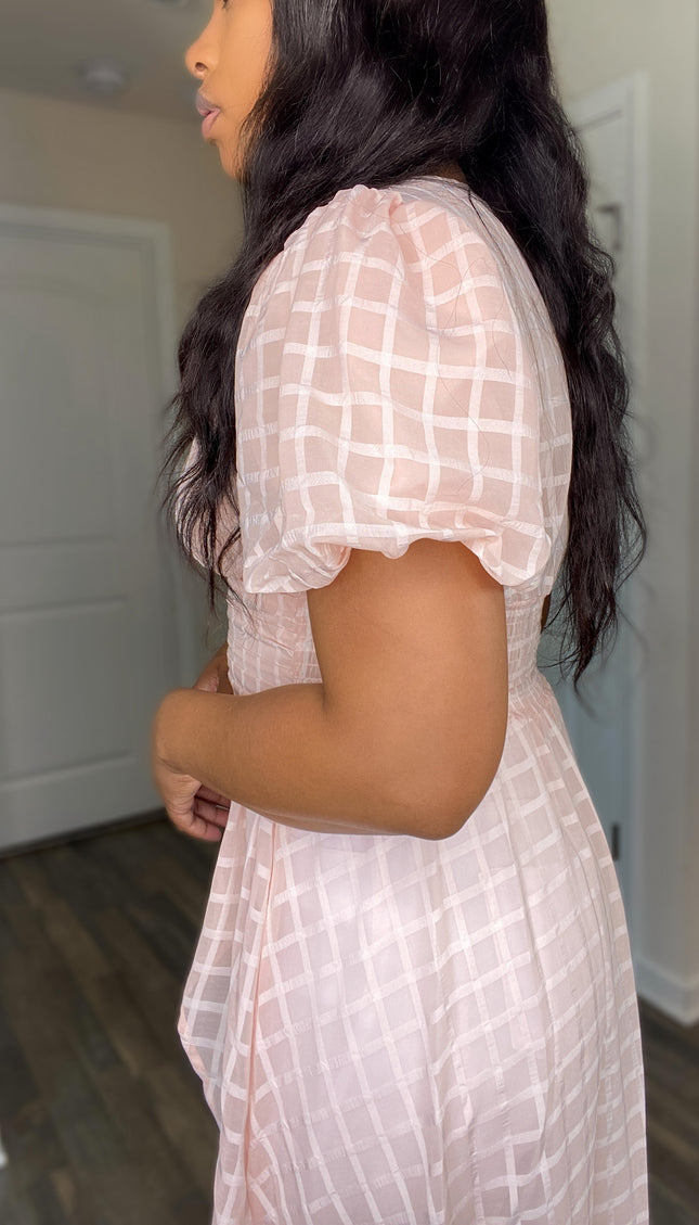 Unmatched Hi-Low Puff Sleeve Top