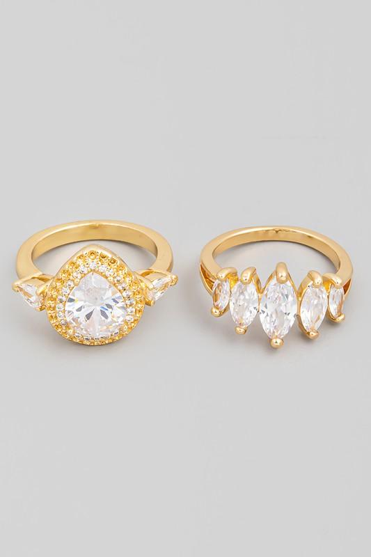 MARISA Ring Set (Silver/Gold)