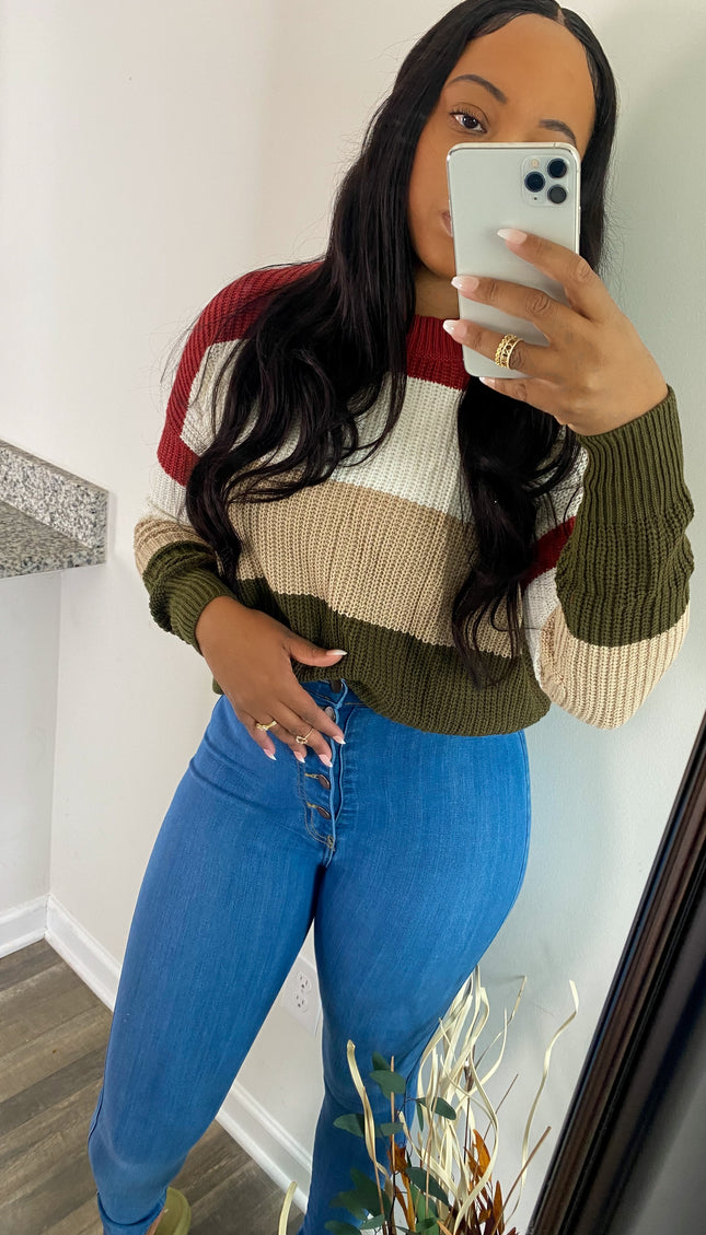 Call Me Cozy Multi Colored Sweater