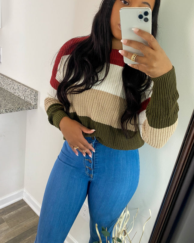 Call Me Cozy Multi Colored Sweater