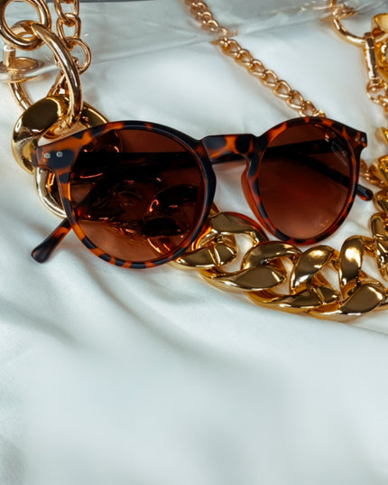 Lilliana Tortoise Sunglasses - Brown/Black