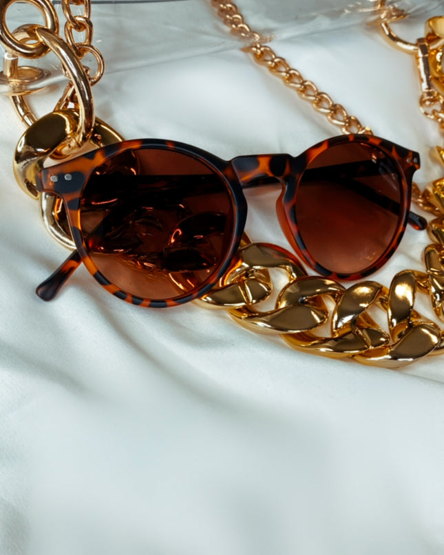 Lilliana Tortoise Sunglasses - Brown/Black